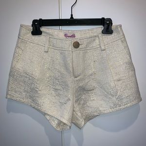 Emmalee Cream & Gold Shorts